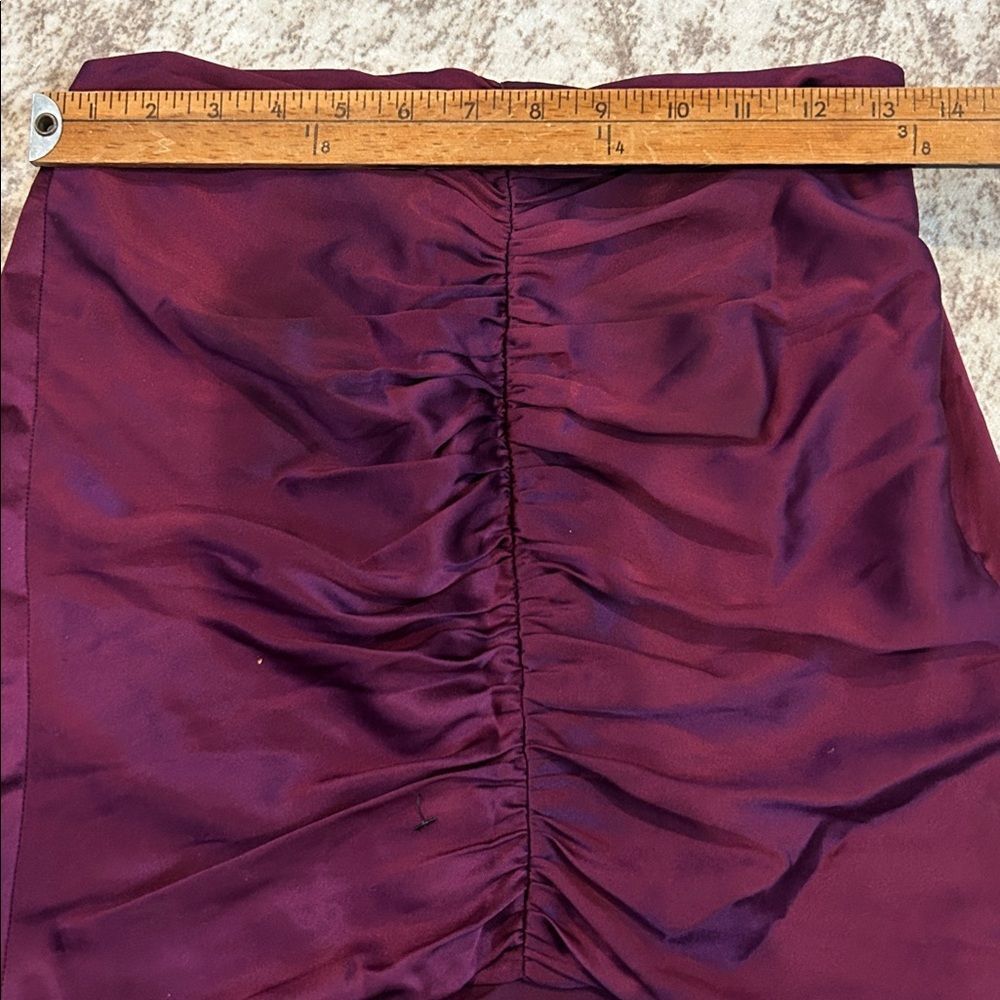 NEW! The SEI Purple center Ruched Skirt size 2 - Picture 7 of 8
